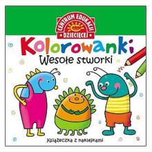 Kolorowanki. Wesołe stworki, 9788327114754