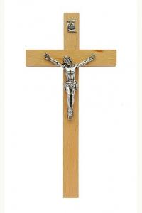 Krzyż drewniany 16 cm jasny prosty