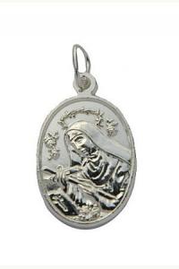 Medalik srebrny św. Rita (większy)