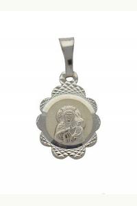 Medalik srebrny diamentowany MB Częstochowska