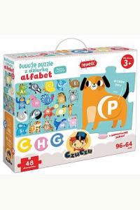 Duuuże puzzle z dziurką Alfabet (3+)