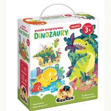 CzuCzu Puzzle progresywne Dinozaury (3+), 5902983491538