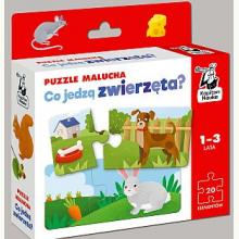 Kapitan Nauka. Co jedzą zwierzęta? Puzzle malucha (1-3 lata), 5904905917676