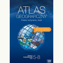 Atlas geograficzny. Polska, kontynenty, świat. Szkoła podstawowa, klasy 5-8, 9788326747632