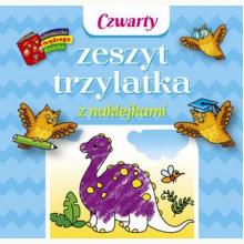 Czwarty zeszyt trzylatka z naklejkami. Biblioteczka mądrego dziecka, 9788327498472