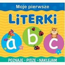 Moje pierwsze literki. Poznaję, piszę, naklejam, 9788328044838