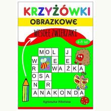 Krzyżówki obrazkowe 4-8 lat. Wesołe zwierzaki, 9788368083125