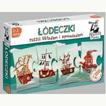 Puzzle. Układam i opowiadam. Łódeczki (2-3 lata), 9788377887622