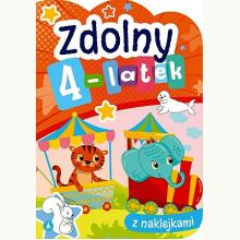 Zdolny 4-latek z naklejkami, 9788382072327