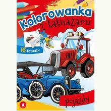 Kolorowanka z tatuażami. Pojazdy, 9788382074178